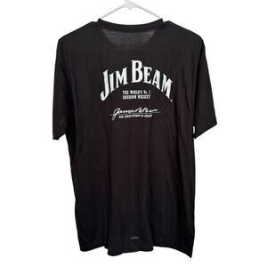 Jim Beam Large Unisex Signature Short Sleeve Tee Shirt Kentucky Bourbon Whiskey